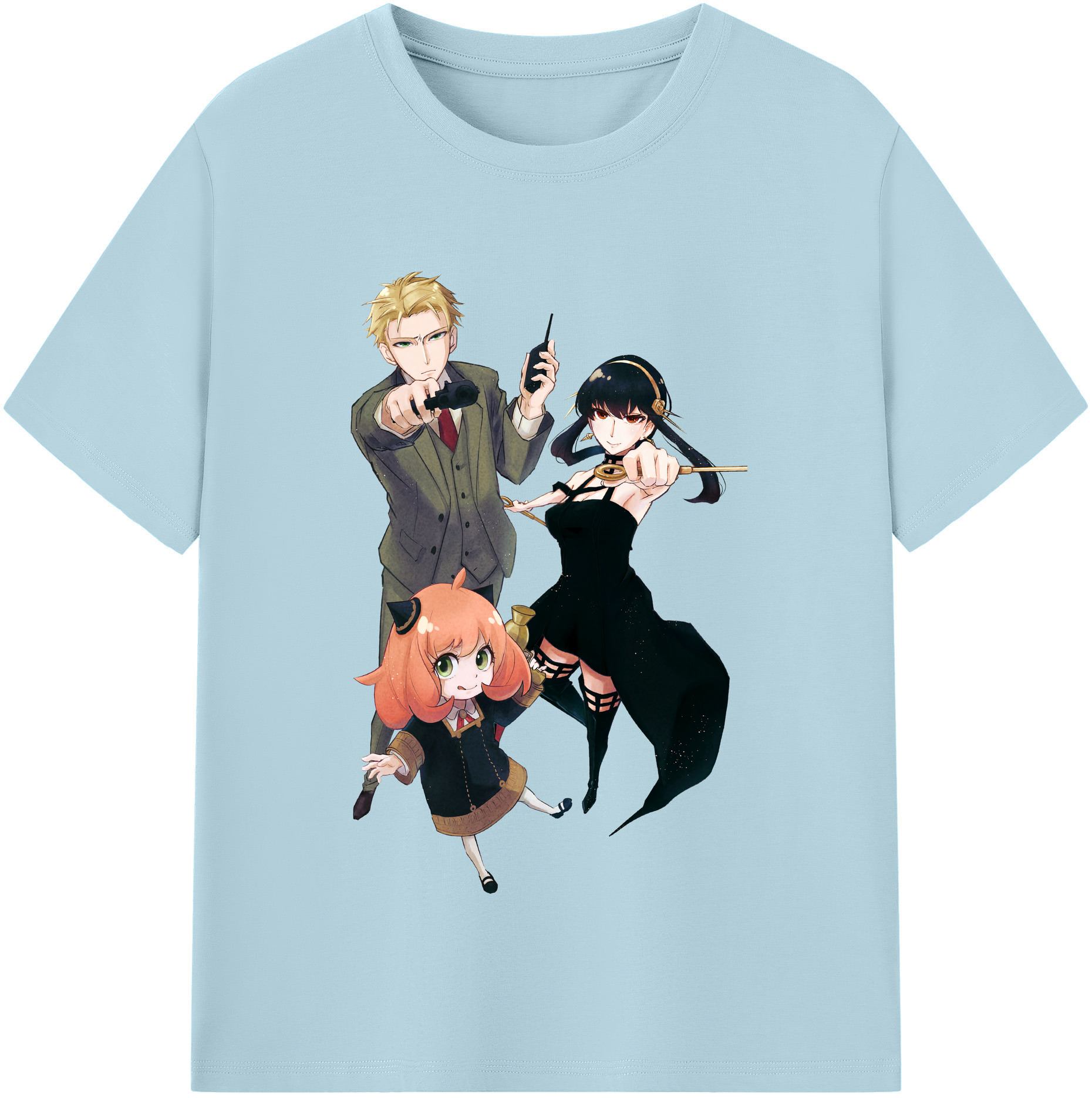 （画像用） SPY×FAMILY间谍家家酒 綿100％半袖Tシャツ（フロントプリント）